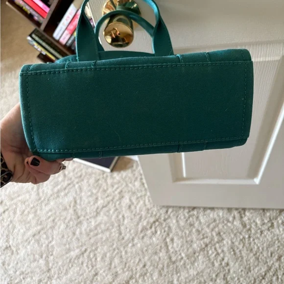Marc Jacobs Teal and Black Canvas Bag - Picture 2 of 4